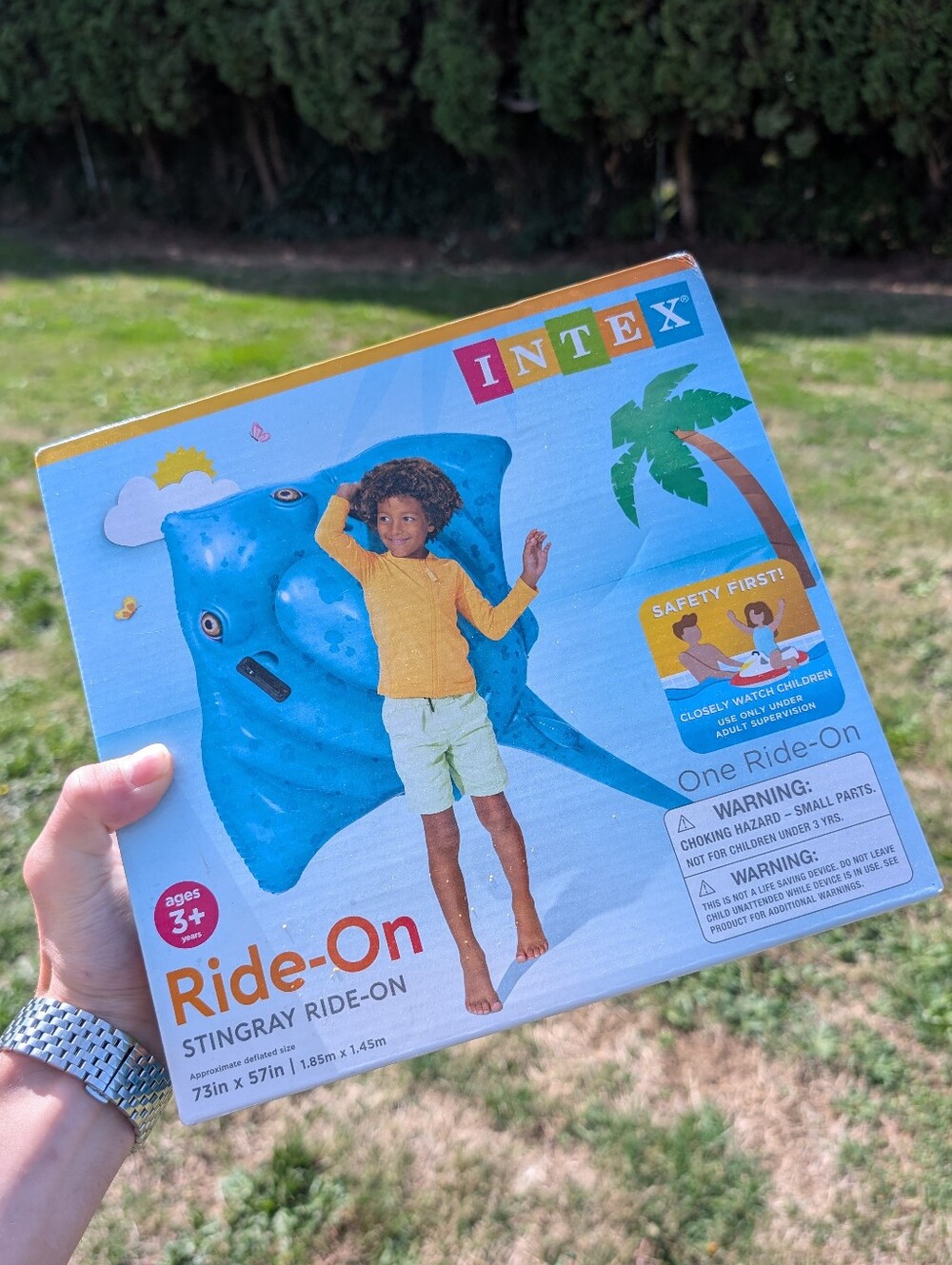 Ride-On Stingray Pool Inflatable For Kids
